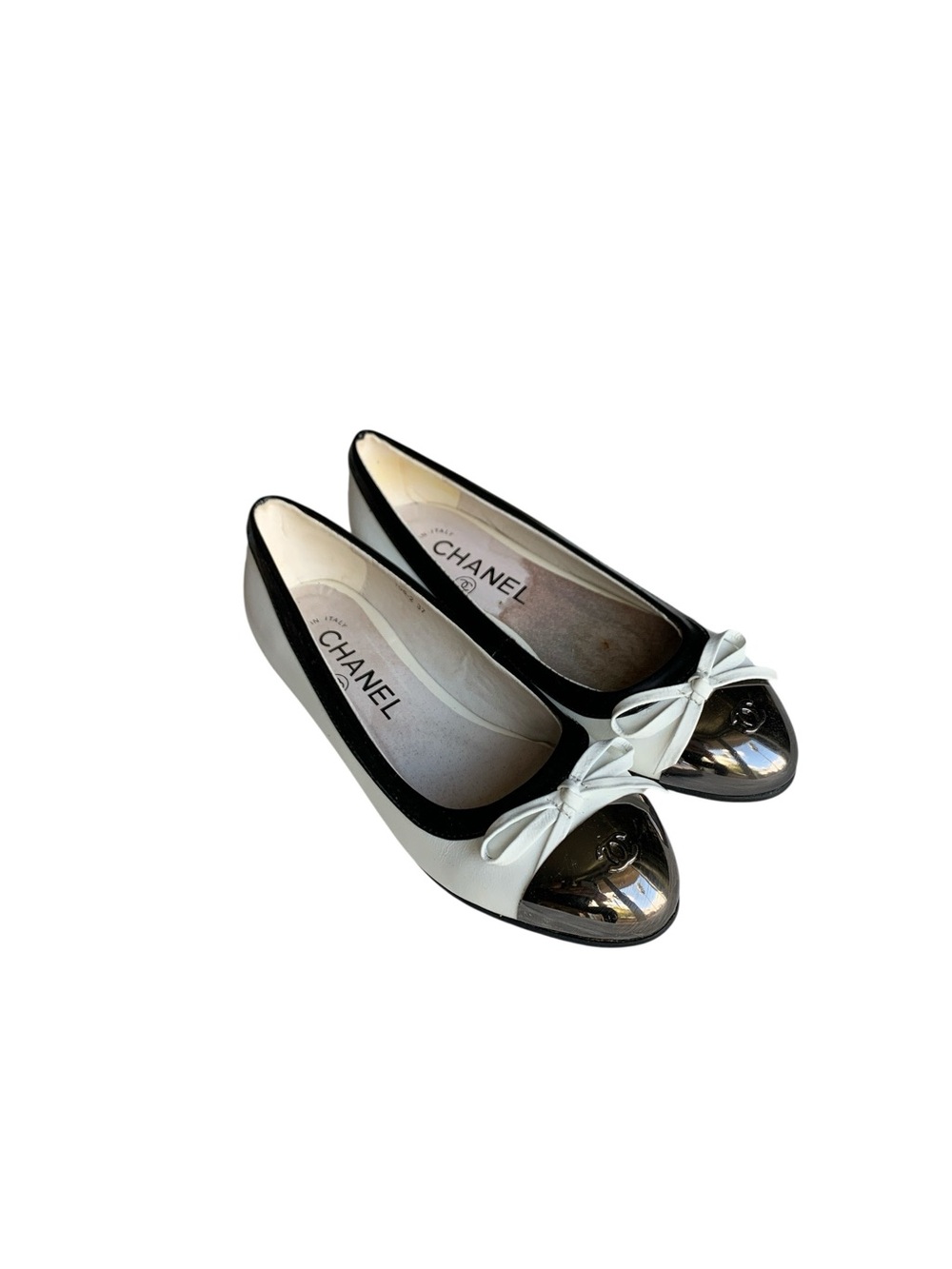 🥿 Women’s Two-Tone Cap-Toe Bow Ballet Flats 🥿 - Picture 3 of 12